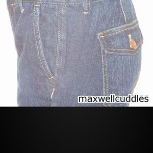 I Crew trouser jeans Cityfit dark denim size 2 side pockets button back pockets